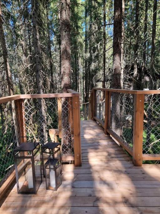 Hotel Treetop Ekne - Hytte I Skogen Med Hengebru à Levanger Extérieur photo