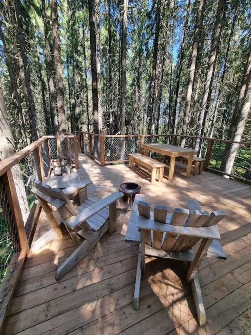 Hotel Treetop Ekne - Hytte I Skogen Med Hengebru à Levanger Extérieur photo